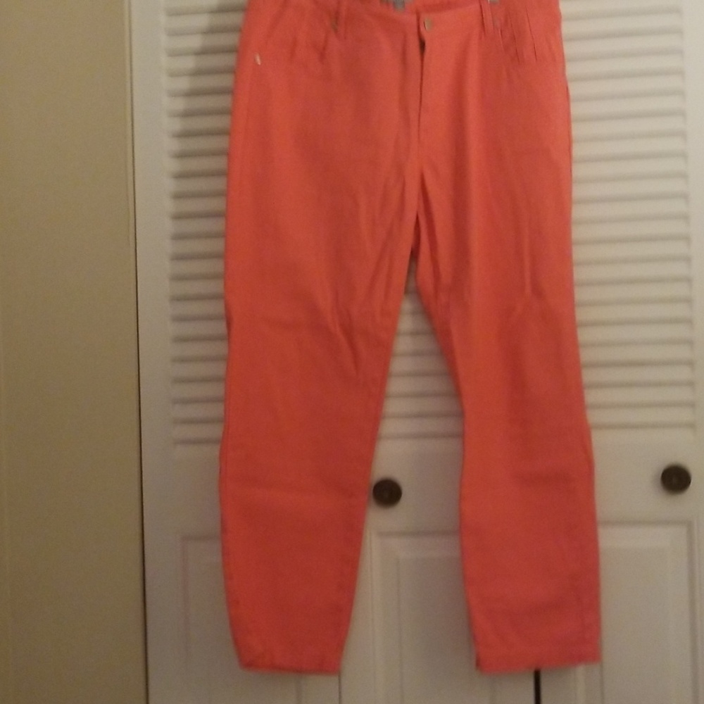 Jessica London size 16W Coral denim jeans